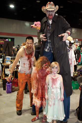 The downside of getting your drink on at dual horror/anime conventions
