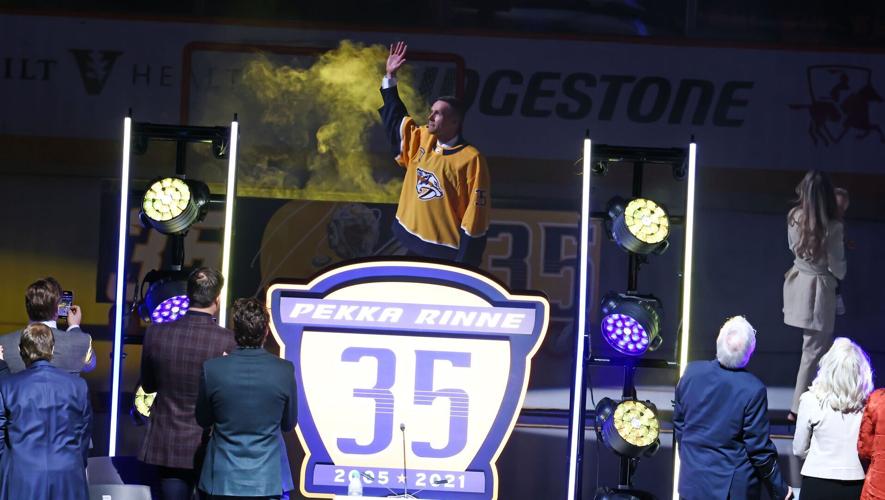 Slideshow — Predators retire Pekka Rinne's No. 35, Nashville Predators