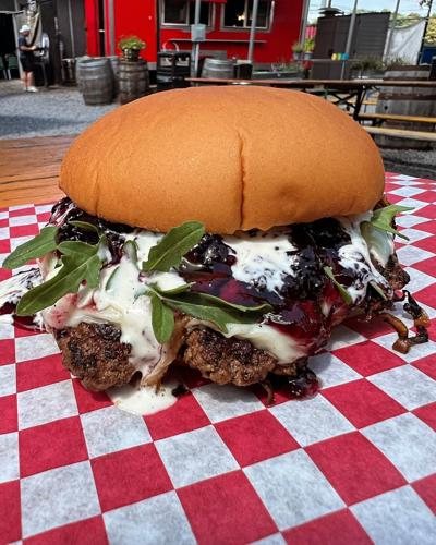 Cledis Red White and Blueberry Burger