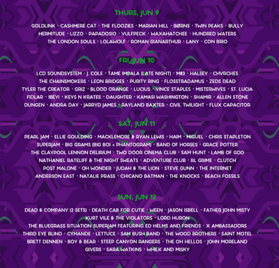 Bonnaroo Announces Daily Lineups; CMA Fest Announces First-Night Nissan Stadium Lineup