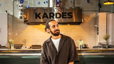 Chef Selim Ülker at his Turkish restaurant Kardes