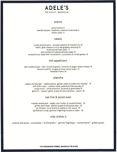 Chef Jonathan Waxman's Gulch-Area Restaurant Adele's Opens Its Doors