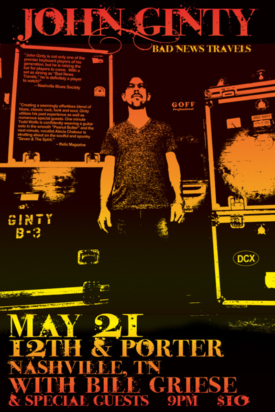 Organist John Ginty makes his <i>Bad News Travels</i> good news indeed