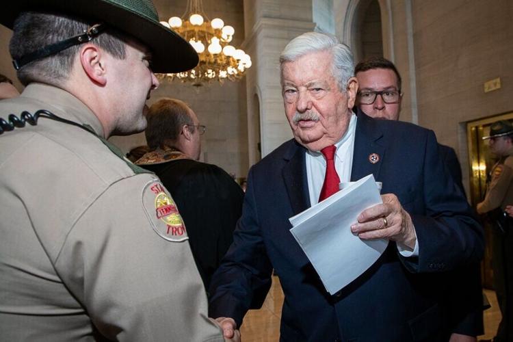 Lt. Governor Randy McNally steps into the Senate for the first day of legislative session