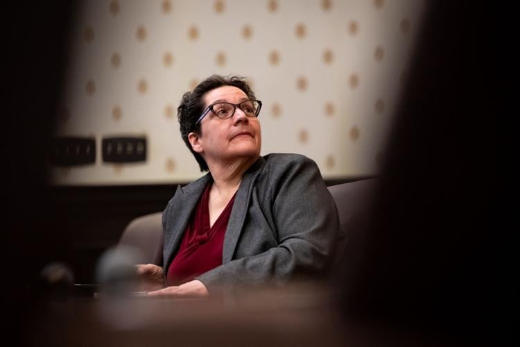 Dr. Luanne James in the chambers of the historic Rutherford County Courthouse, March 30, 2026