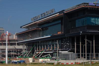 New Nissan Stadium under construction, August 2026