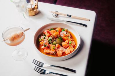 Philippe Chow - Salmon Crudo