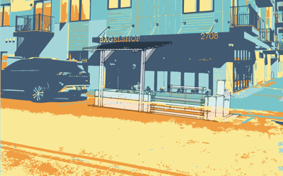 Bagelshop Parklet rendering