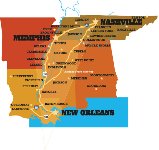 The Americana Music Triangle frames the regional history of roots music