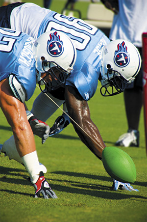 Jevon Kearse of the Philadelphia Eagles kneels on the field following