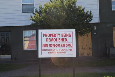 RiverChase demolition sign