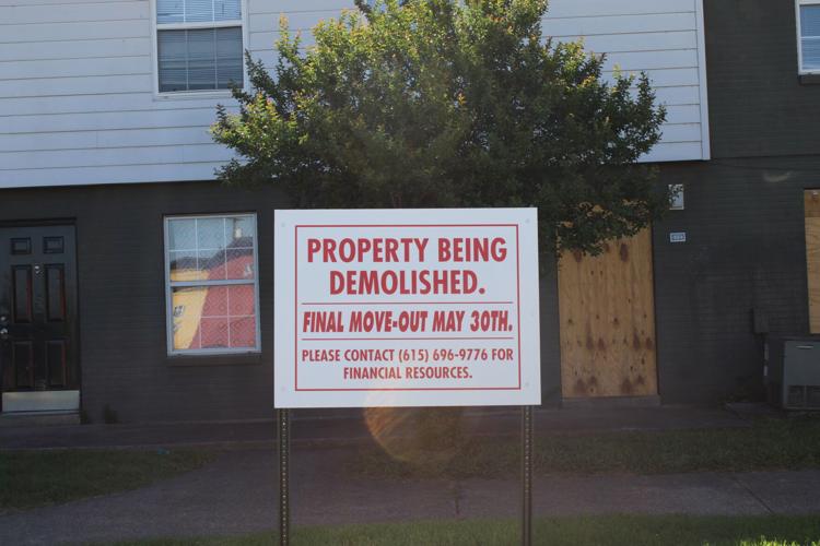 RiverChase demolition sign