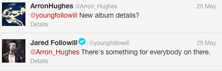 Takin' it to the Tweets: Jared Followill Talks New KOL Album on Twitter