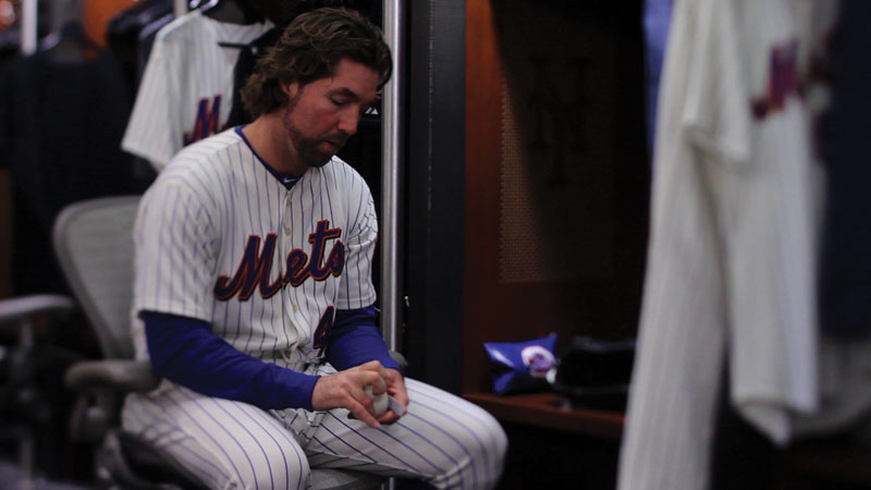 R.A. Dickey is grateful for family, friends, baseball and chance