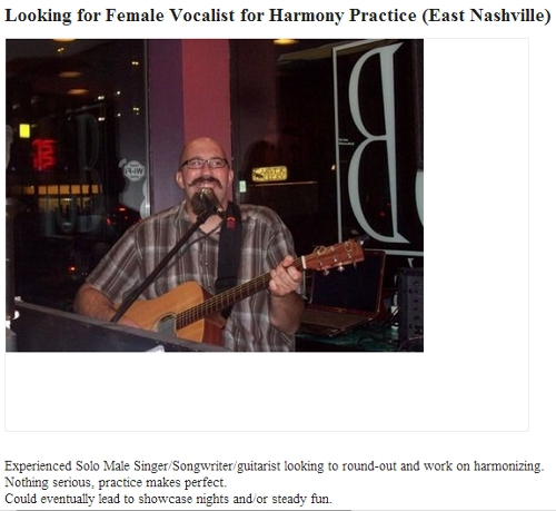 A Song for Craig: Lurking in the Craigslist 'Musicians' Community [East Nashville]