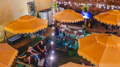 The patio at Strega