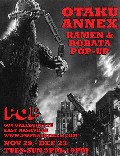 Having Spawned Otaku and Little Octopus, East Nashville's POP to Close at End of Year