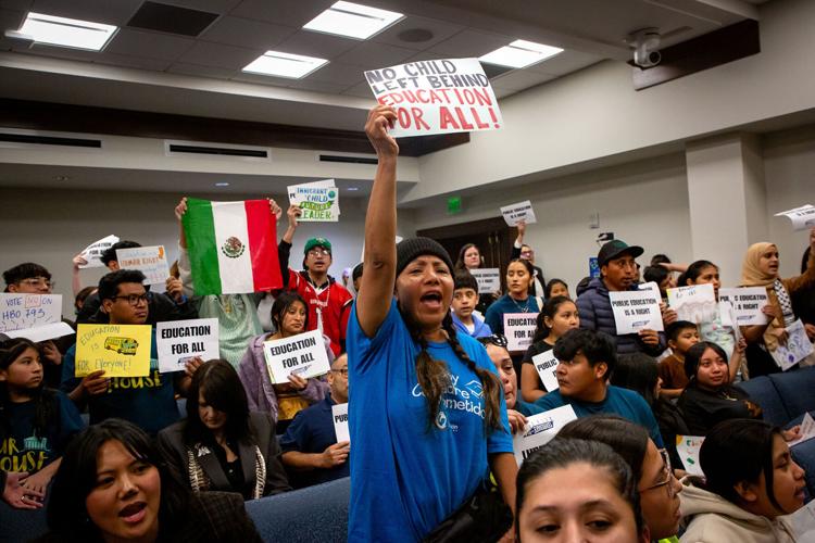Immigrant students protest