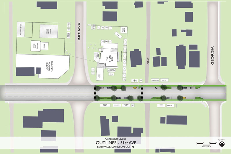 A guerrilla urbanist demonstration this weekend in The Nations shows Nashville the streetscape of the future