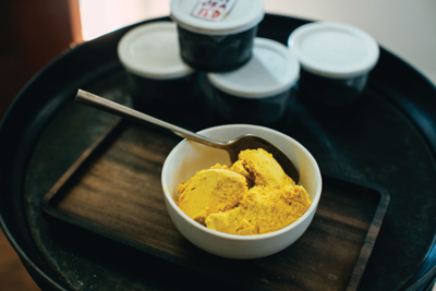 Saturated Ice Cream's turmeric and ginger ice cream