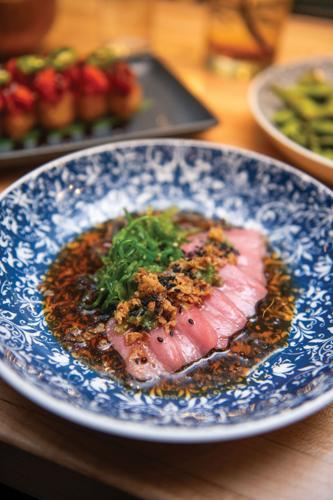 Bluefin tuna crudo at Noko