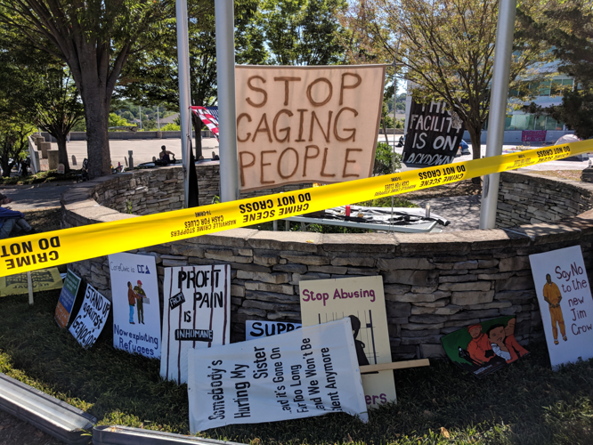 Protesters Have Put CoreCivic's Headquarters on 'Lockdown'