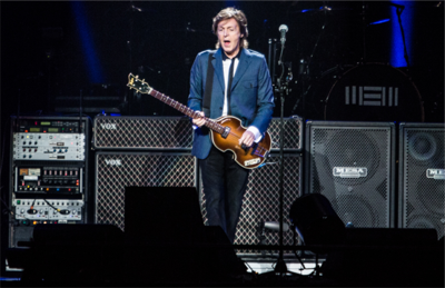 Sir Paul McCartney performs at Bridgestone Arena in 2014