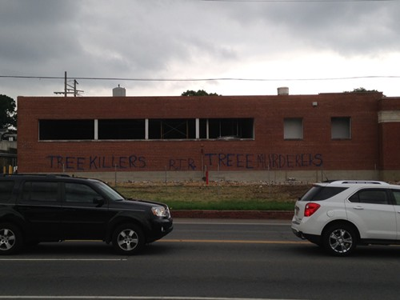Somebody Misses the Magnolia Trees Outside the Old Colonial Bakery on Franklin Pike