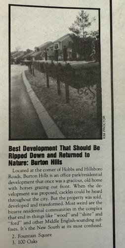 Scan of a print page of the inaugural Best of Nashville issue