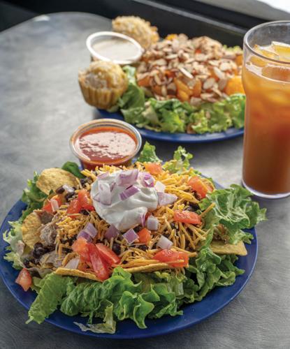 Black bean salad at Calypso Cafe