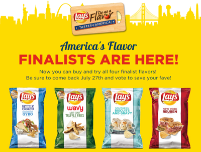 Biscuits, Reuben, Gyro or Truffle Fries? Vote on Lay's 'Do Us a Flavor' Finalists