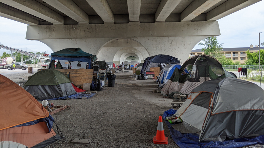 Housing Advocates Speak Out Against Jefferson Street Bridge Camp Closure