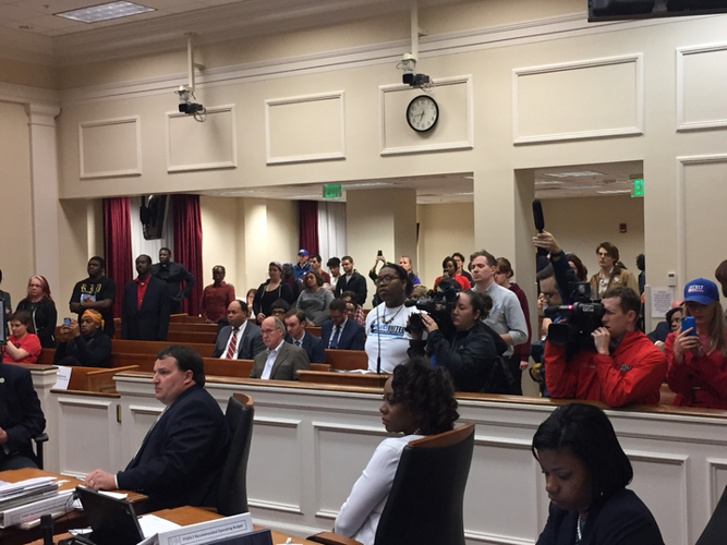 Clemmons Protesters Seize Control of Metro Council Meeting