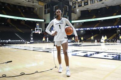 Mikayla Blakes after a victory against the Virginia Cavaliers at Vanderbilt University, Dec. 3, 2025