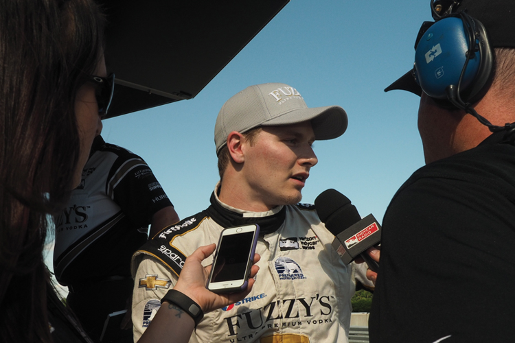 Hendersonville native Josef Newgarden is starting on the front row at the 100th running of the Indianapolis 500