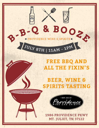 B-B-Q & Booze at Providence Wine and Spirits