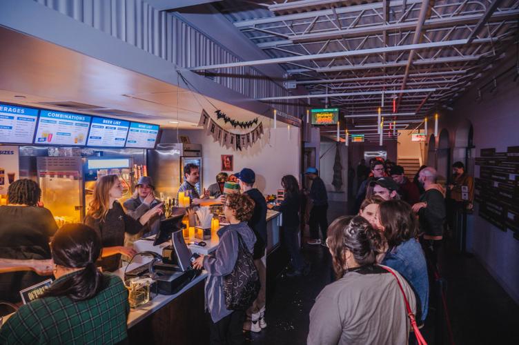 Concession stand at the Belcourt for the 15th annual horror movie marathon 12 Hours of Terror, 10/17/2026