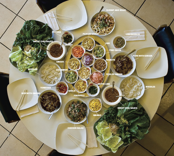 Patti Myint’s off-the-menu salad packs a world of flavor into a lettuce leaf at International Market & Restaurant