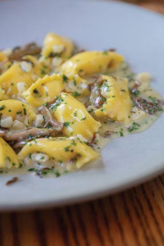 Sweet corn agnolotti at iggy's