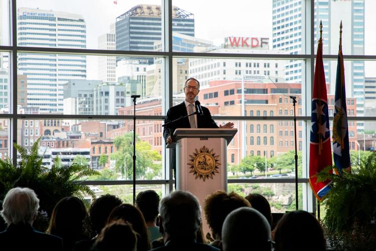 Mayor Freddie O'Connell delivers the 2026 State of Metro address at Nissan Stadium