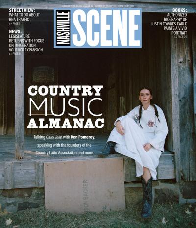 cover of the Jan. 15, 2026 Nashville Scene featuring Ken Pomeroy sitting on a porch