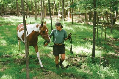 McCall with one of Maypop’s horses