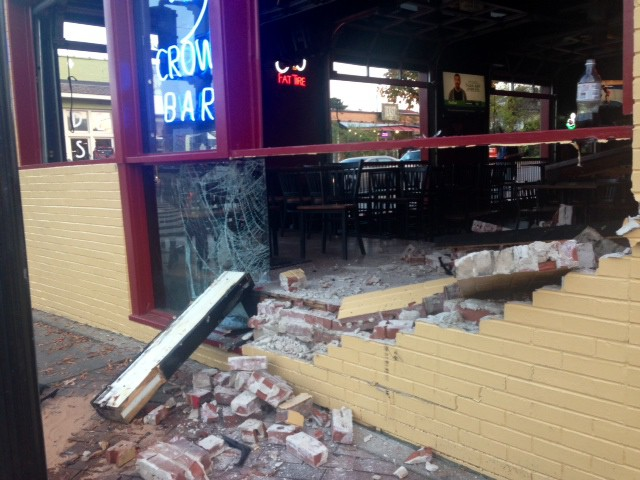 SUV Drives Into 3 Crow Bar, Can't Stop Trivia Night