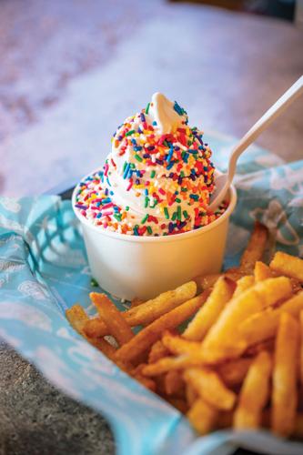 Ice cream and fries at Fryce Cream