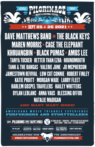 Maren Morris, The Black Keys, Dave Matthews Band Top Initial Pilgrimage Lineup
