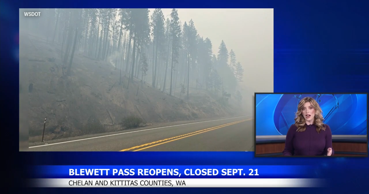 Blewett Pass reopens, but expect delays due to fire response efforts ...