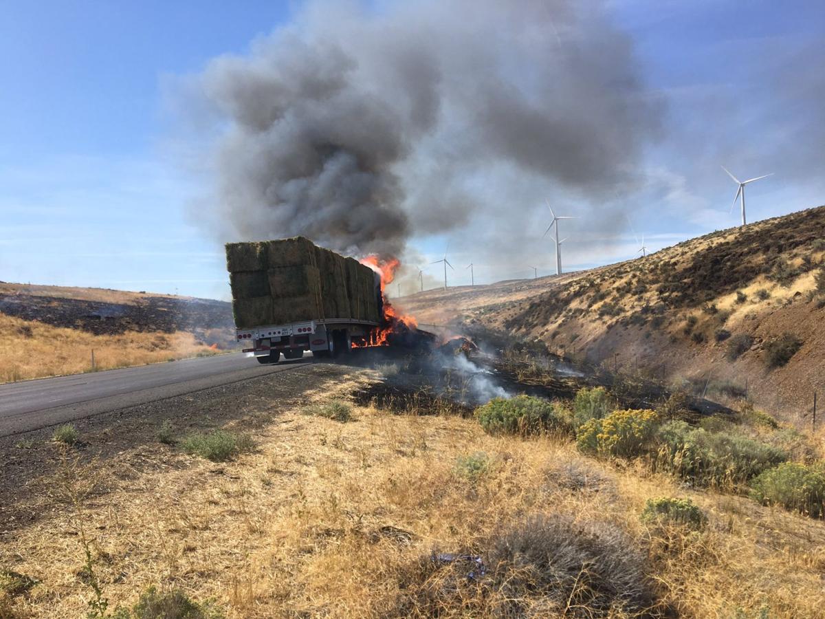 One westbound lane of I90 near Vantage reopened following brush fire