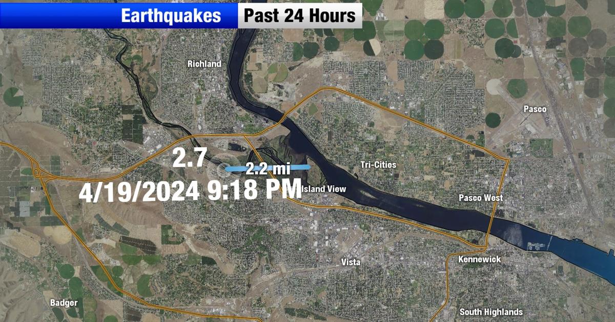 A 2.7 magnitude earthquake was felt in Richland |  News