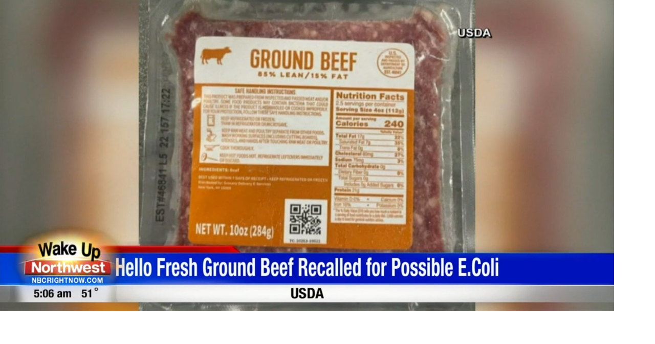 Hello Fresh ground beef recalled News