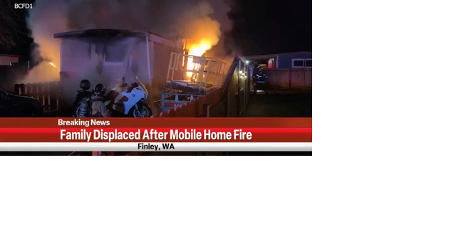 Mobile home catches fire in Finley as crews fight weather - Vimarsana News